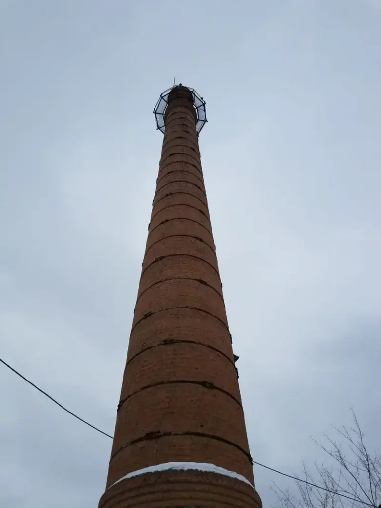 Ломаем трубу электростанции в Ульяновске